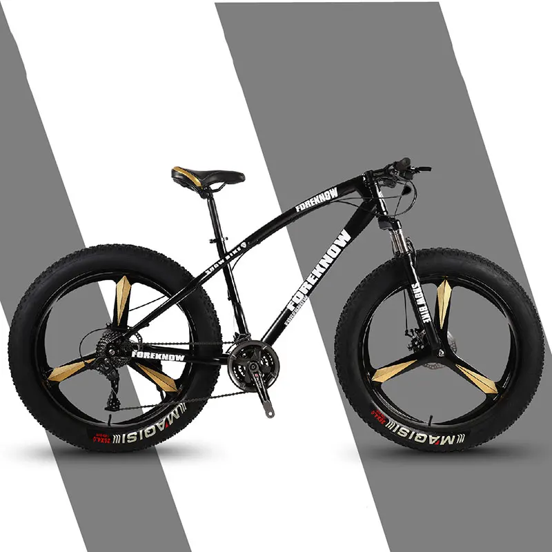 Bicycle Mountain Bike Three Knife One Wheel Riding Off Road Wide Tires Adult Leisure Speed Male and Female Students | Спорт и