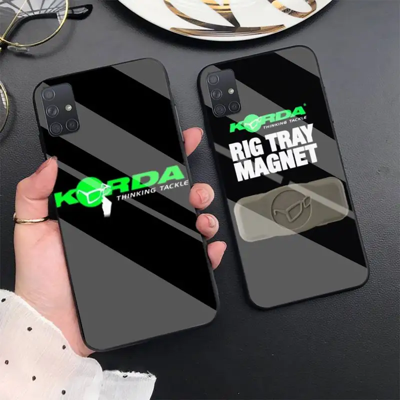 Чехол Korda для телефона с рыболовными снаряжениями для Samsung S6, 7edge, 8, 9, 10e, 20plus, S20 Ultra, Note8, 9, 10pro, A72018, закаленное стекло