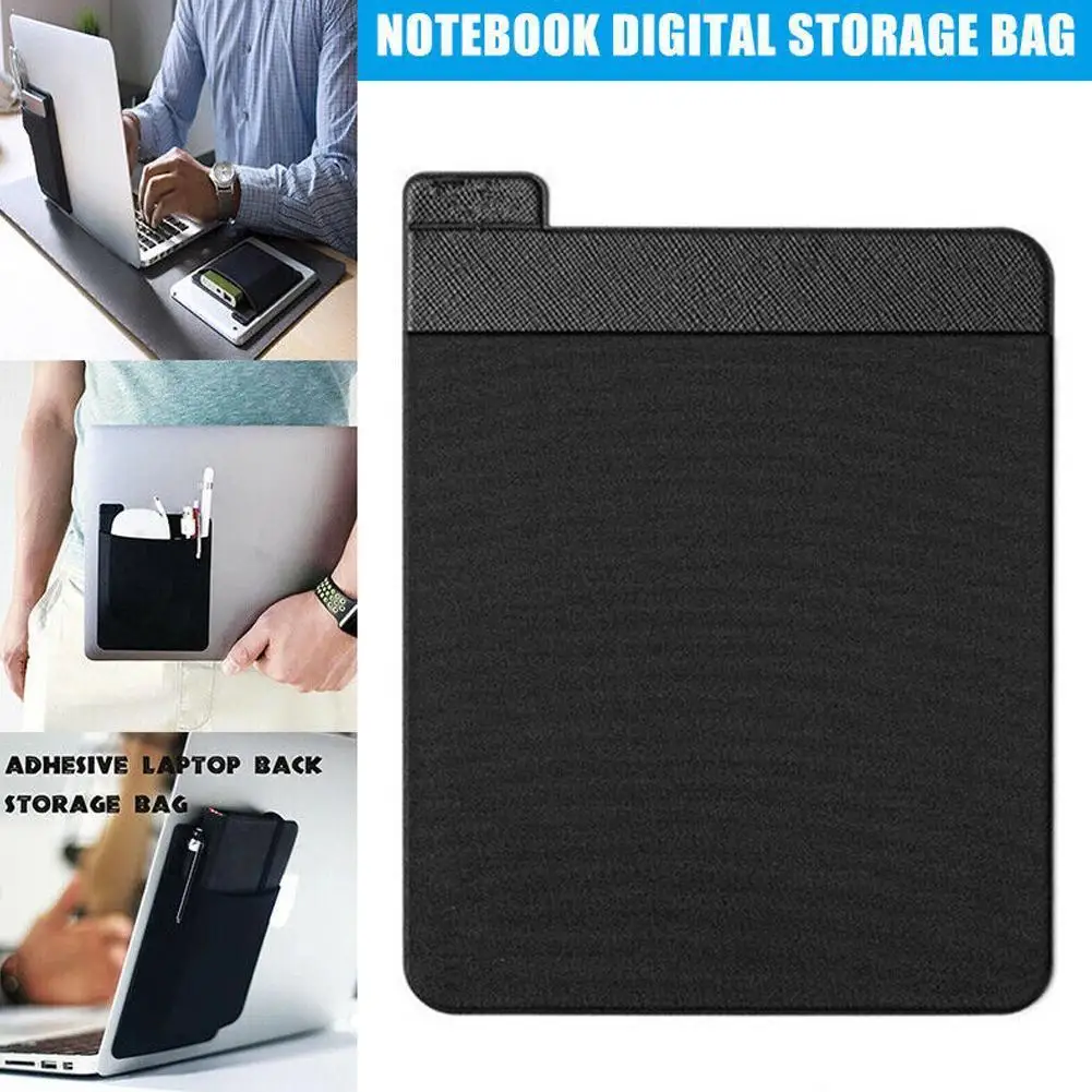 

1Pc Laptop Rear Storage Bag Self-adhesive Headset Mouse Drive Multifunctional Digital Portable Storage Bag Hard Storage Bag M5D8