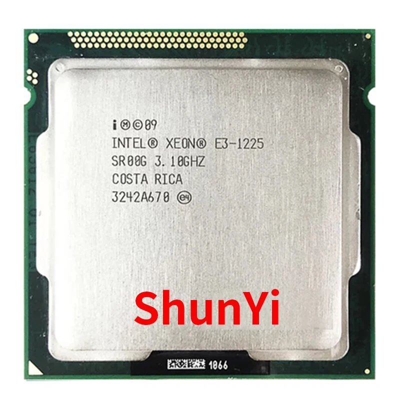 

Intel Xeon E3-1225 E3 1225 CPU 3.1GHz 6M 4 Core 4 Threads LGA1155 Processor