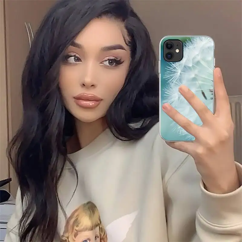 

Dandelion flower Ink Drawing Phone Case For iphone 12 mini 5 5s 5c se 6 6s 7 8 plus x xs xr 11 pro max luxury shell coque funda
