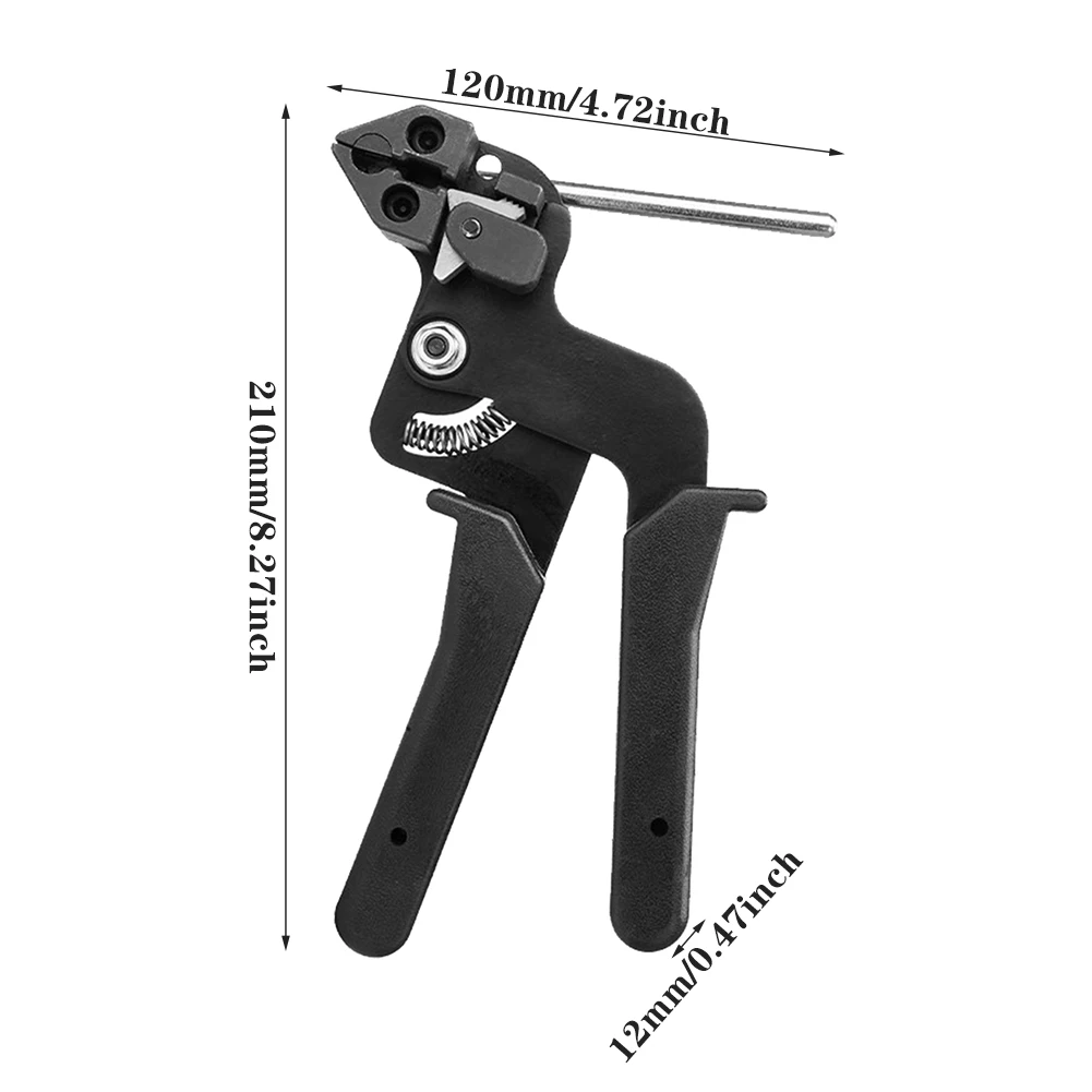 

Handheld Strapping Tensioner For Stainless Steel Cable Ties Practical Banding Tool High Strength Cutting Non Slip Labor Saving