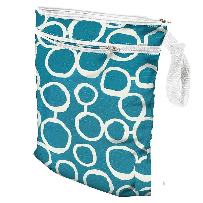 

Infant Diapers Storage Bag Double Zipper Reusable Portable Swim Travel waterproof Bags Nappy Pouch