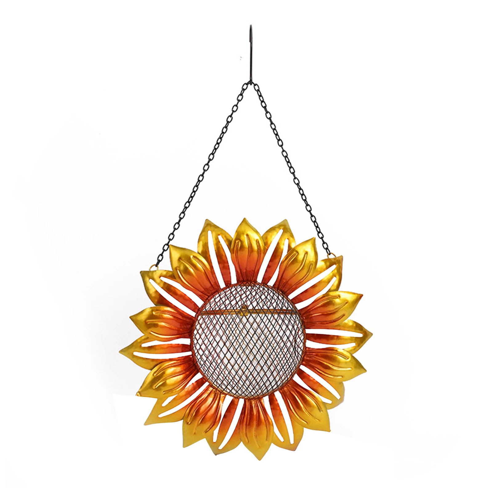 

1 Pcs Flower Design Bird Feeder Sunflower Wild Bird Feeder Gazebo Hummingbird Feeder Outdoor Hanging Decoration Wild Feeding