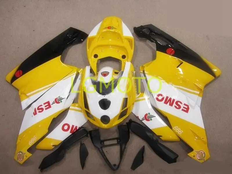 

Bodywork Injection modling kit For ESMO yellow white DUCATI 749 999 749S 999S 03 04 Body kits 749R 999R 2003 2004 fairing kit