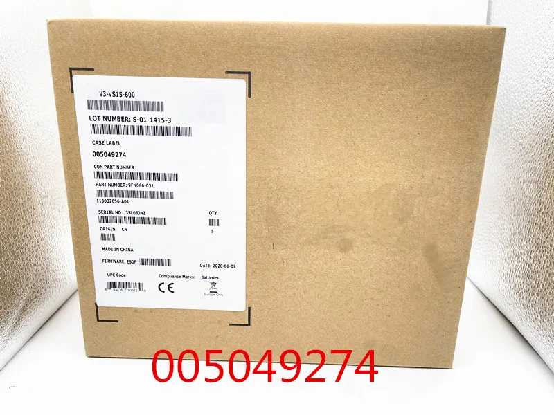 

005049274 V3-VS15-600 VX-VS15-600 600G 15K 3.5inch Ensure New in original box. Promised to send in 24 hours