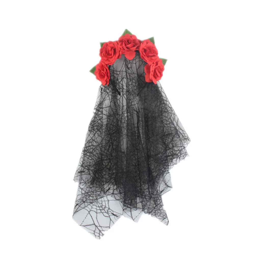 Женский ободок для волос с розами и паутином на Хеллоуин аксессуары 2019 | Детская