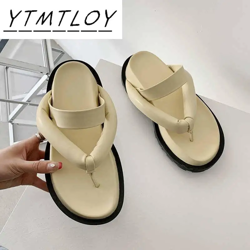 Шлепанцы женские для пляжа сандалии отдыха с пряжкой розовые лето 2021 | Обувь