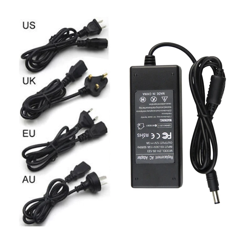 Адаптер конвертер переменного тока 220 В в 12 драйвер постоянного переключатель