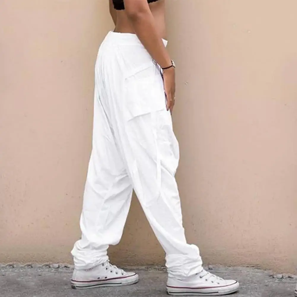 Мужские повседневные мешковатые брюки длинные султанки в стиле бохо с низкой
