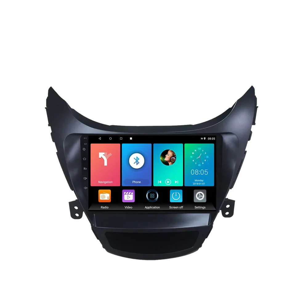 2.5D Android 8 1 для Hyundai Elantra 2012 2013 автомобильное радио мультимедийный видеоплеер