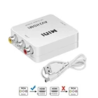 1080P HDMI-совместимый адаптер для AV-скалера HD-видео преобразователь HDMI-совместимый с RCA AVCVSB LR поддержка видеосигнала NTSC PAL выход