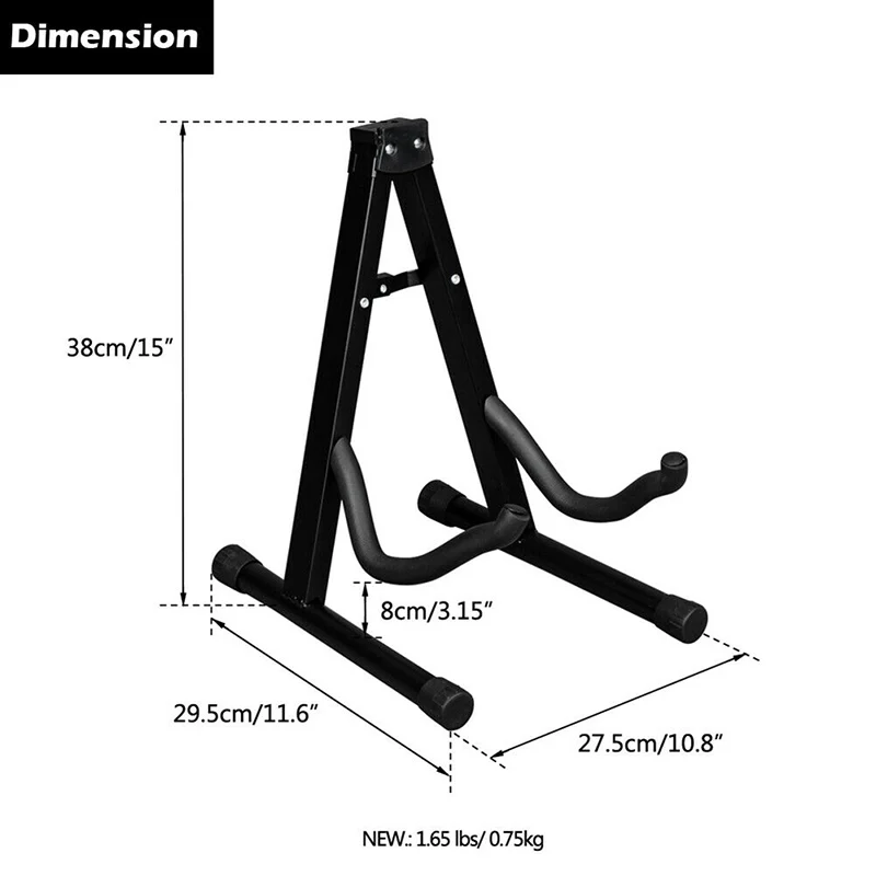 

Wholesale A-Shaped Guitar Stand Foldable Lightweight Portable Electric Guitar Bass Bracket Holder N66