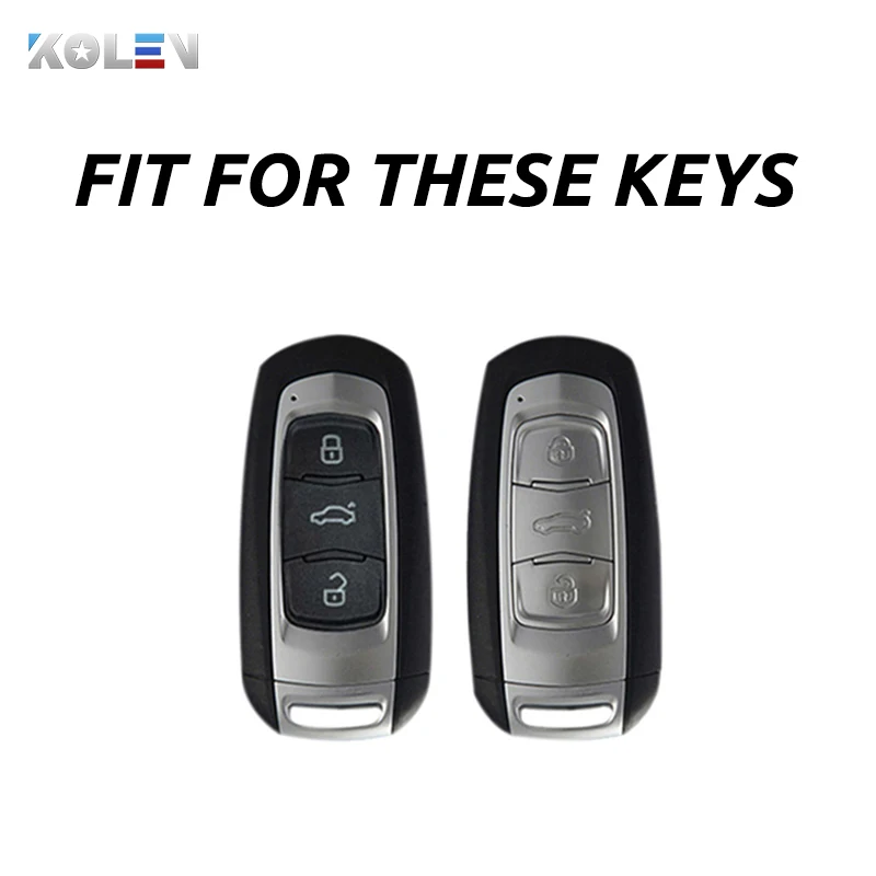 Чехол для автомобильного ключа из ТПУ и углеродного волокна чехол брелок Geely Atlas