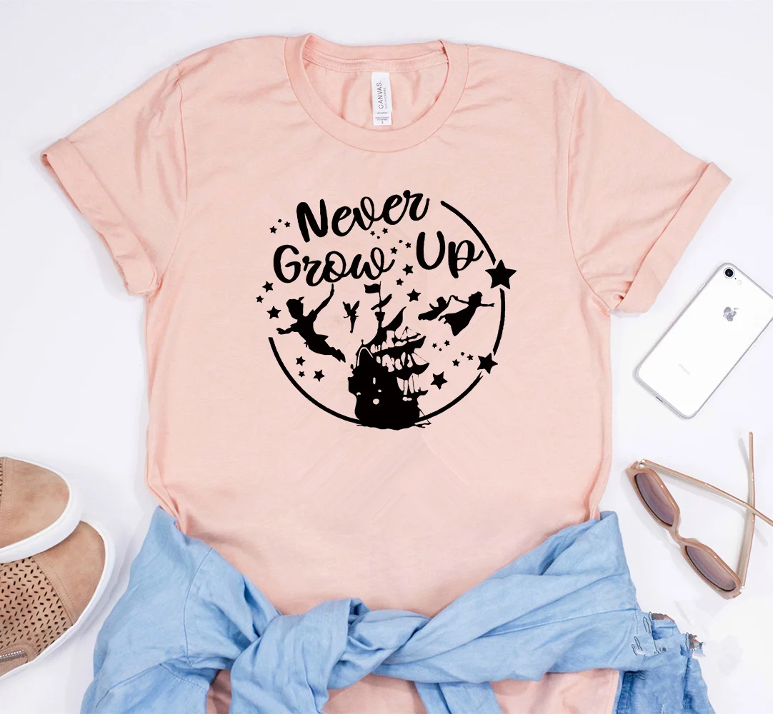 2019 &quotПитер Пэн&quot Never Grow Up футболка с надписью I'm So Fly Нетландии футболки Magci база
