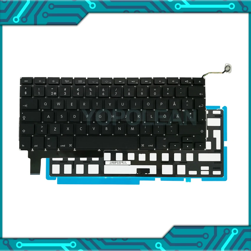

Новая шведская конструкция для Macbook Pro Unibody 15 дюймов A1286, сменная клавиатура с подсветкой 2009-2012 лет
