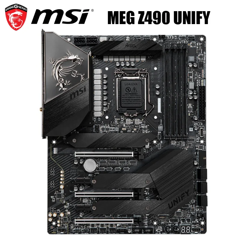 Новая материнская плата MSI Мег Z490 UNIFY LGA 1200 Intel DDR4 128 ГБ M.2 PCI-E 4 0 10-го поколения Core Wi-Fi 6