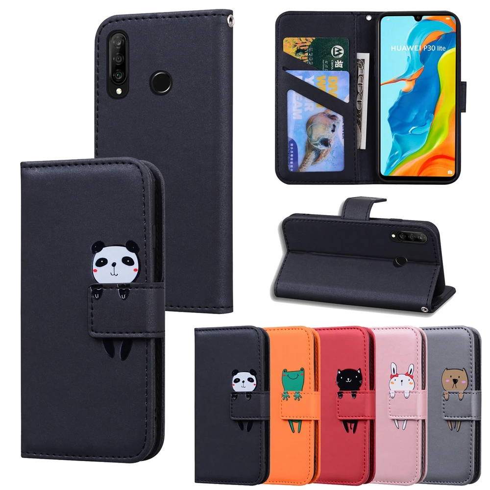 Для Etui Huawei P30 Lite Чехол кожаный флип чехол для телефона на P20 Pro Nova 3E 4E Магнитный