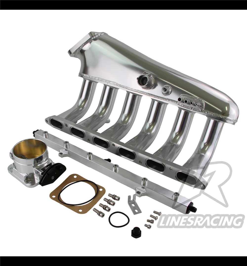 

Billet Silver Intake Manifold w/ Fuel Rail kit+Throttle Body Fits For BMW E36 E46 325i 328i 323i