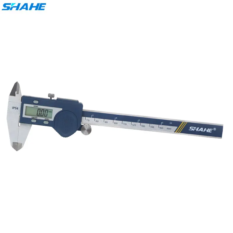 

SHAHE IP54 Waterproof Digital Calipers Stainless Steel Electronic Vernier Caliper 150 mm Measuring Tools Vernier Calipers