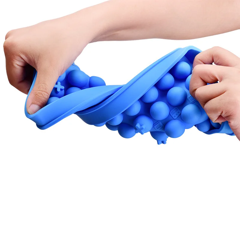 

40 Cavity Round Ball Mold Ice Cube Tray for Ice Chocolate Mould Cake Decoration Pastry Silicone Ice Cube Mould