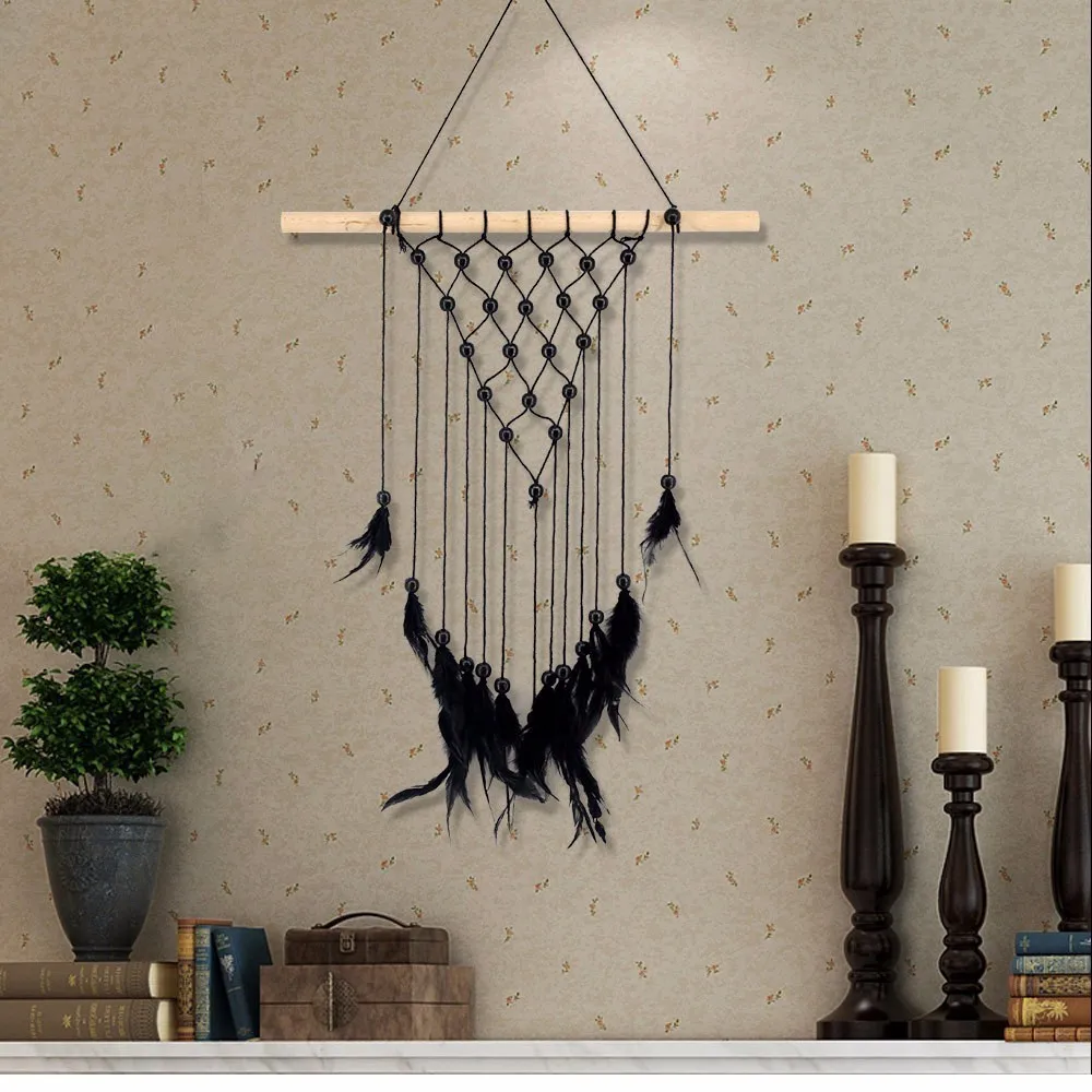 Висячий гобелен макраме настенное Искусство Ручная работа окрашенные гобелены