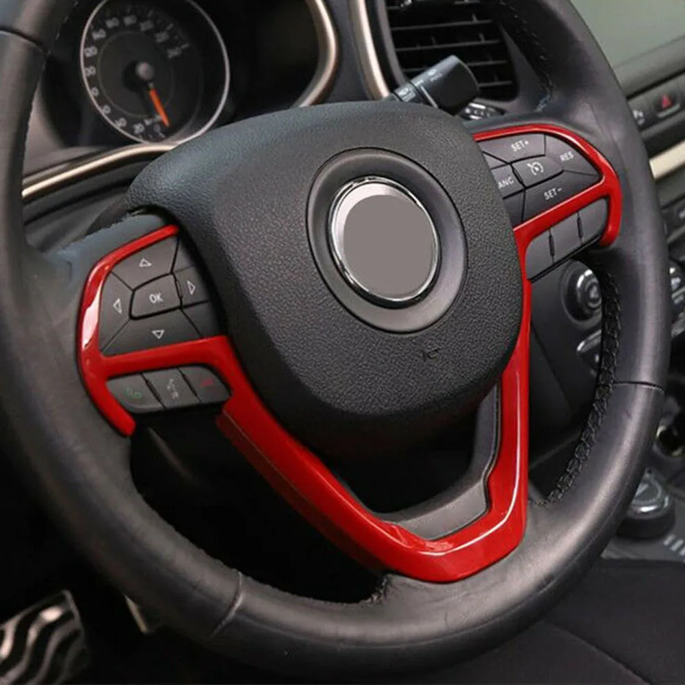 

Red Steering Wheel Cover Trim ABS Car High Quality Guaranteed Easy Installation