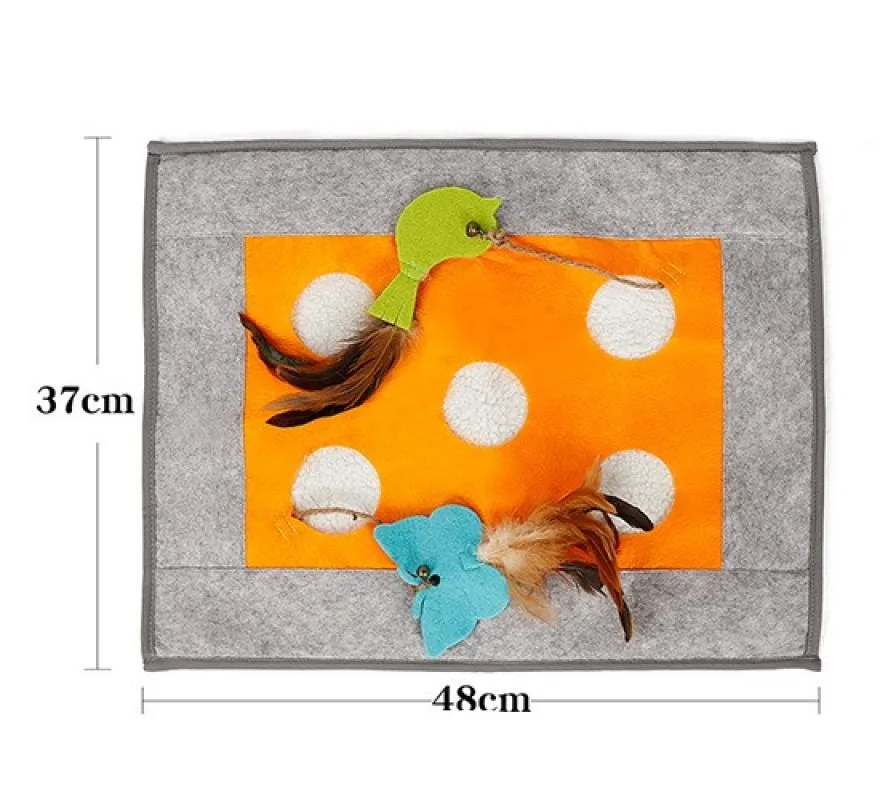 

Exquisite Warm Lamb Hair Cat Sleep Bag Environmental Protection Cat Scratch Hide Blanket Sleeping Bag Noise Paper Puzzle Cat Toy