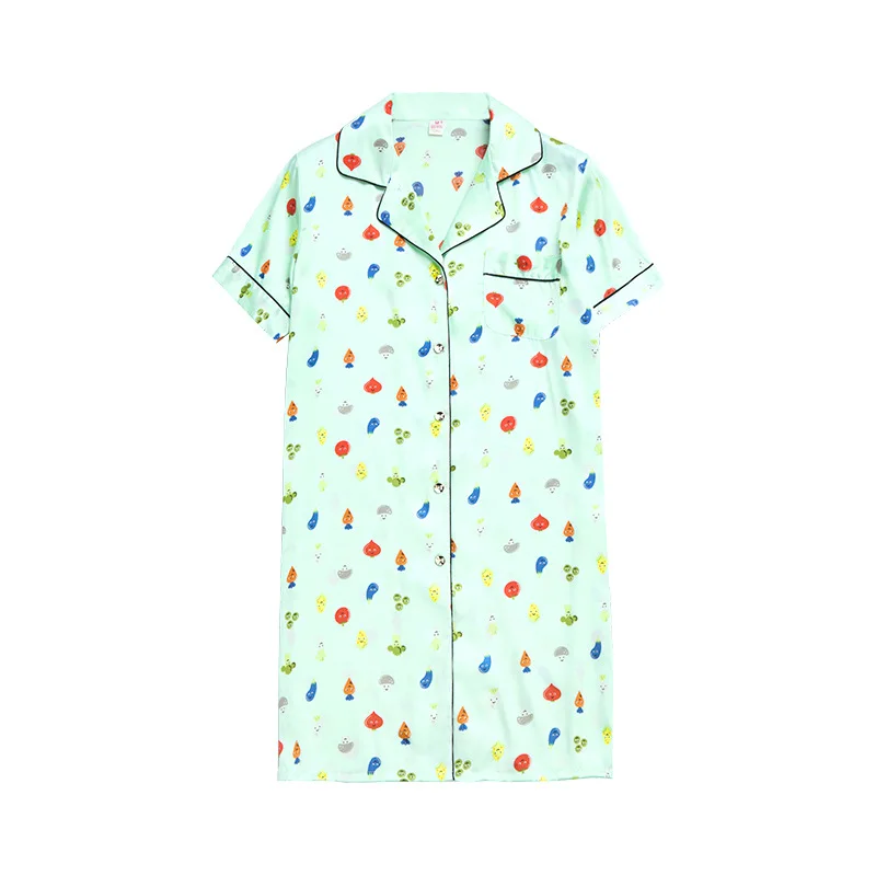 YAO TING весеннее Сексуальное Женское ночное платье с принтом Дамское летнее одежда