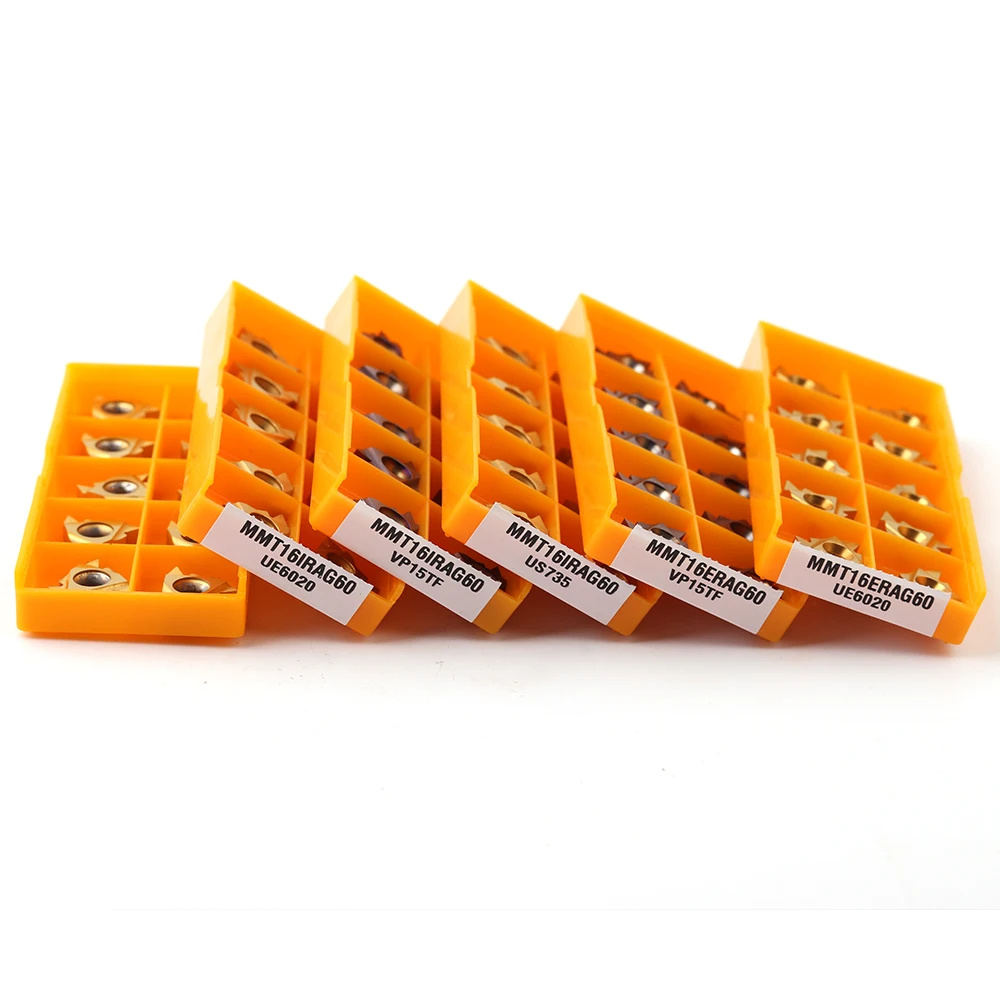 10PCS MMT 16IR 16ER AG60 VP15TF UE6020 US735 thread turning tool carbide blade CNC lathe slotted knife 11ERAG60 11IRAG60 - купить по