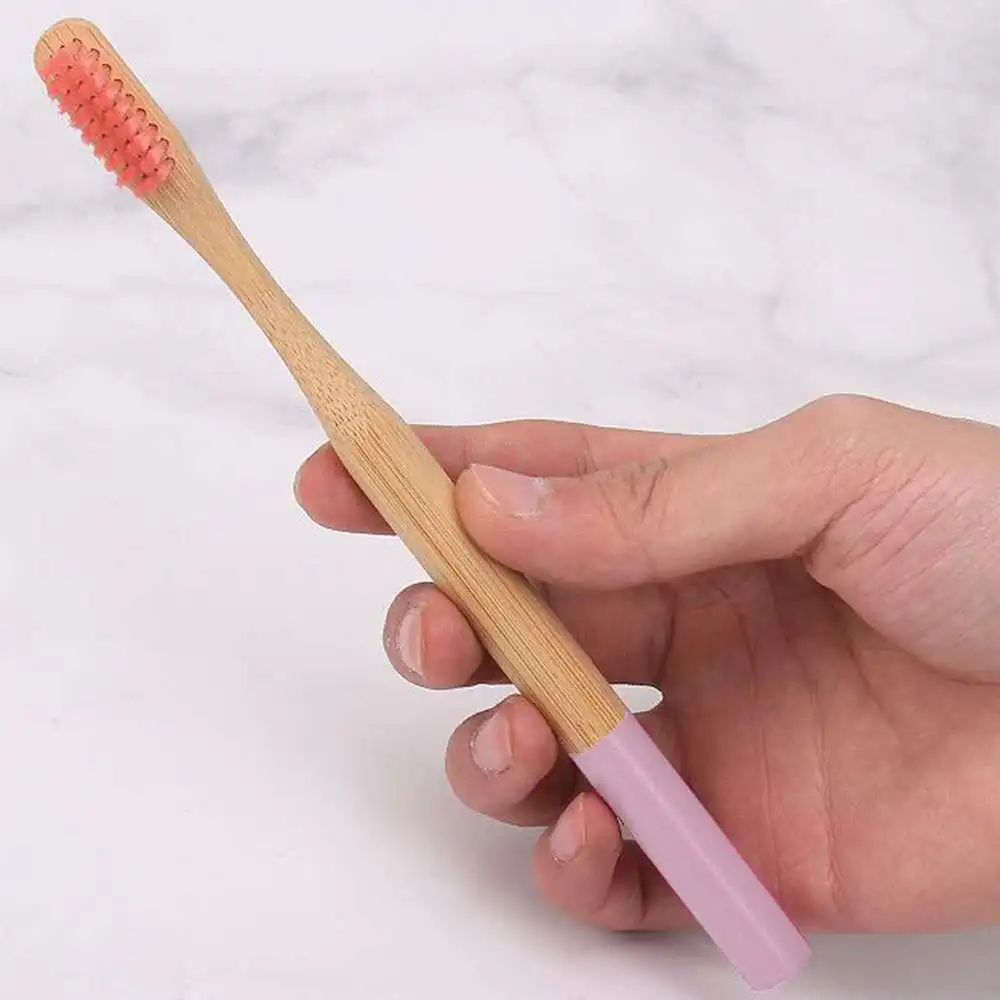 

10 Pcs/Set Bamboo Handle Toothbrush With Box Round Head Soft Fibre Teeth Brushes Dental Cleaning Oral Care Supplies