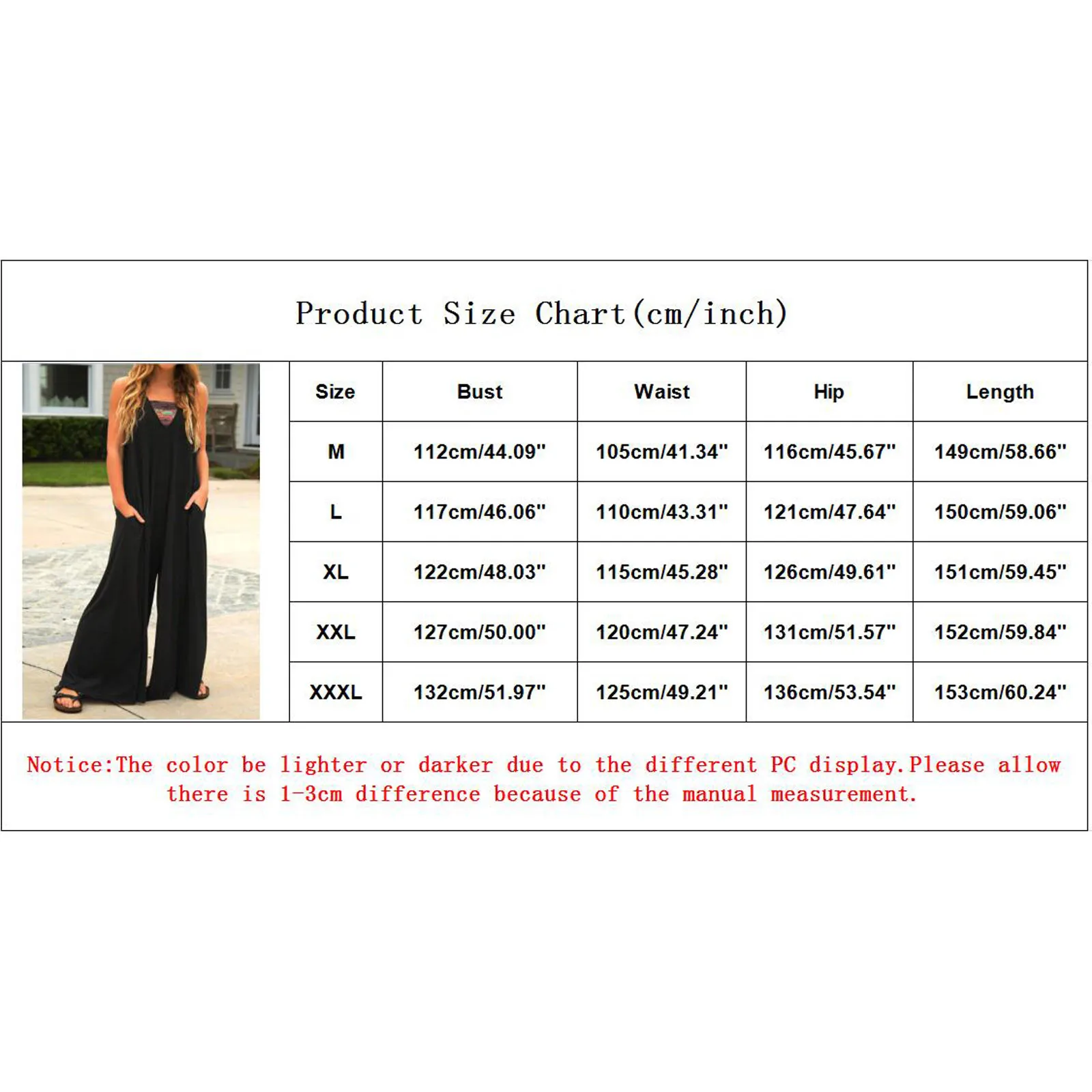 

Womens Loose Jumpsuits Harem Pants Wide Leg Pants Sleeveless Pockets Bib Jumpsuit Siamese Trousers - Playsuit