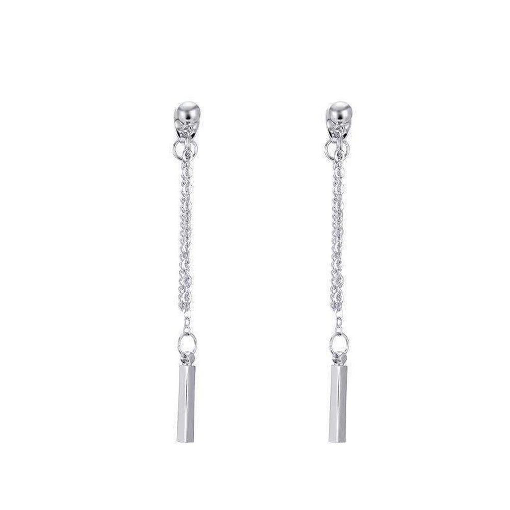 

Contracted Punk Wind Restoring Ancient Ways Is Not Perforated Ear Clip Women Long Chain Tassel Fashion Stud Earrings Jewelry Gi