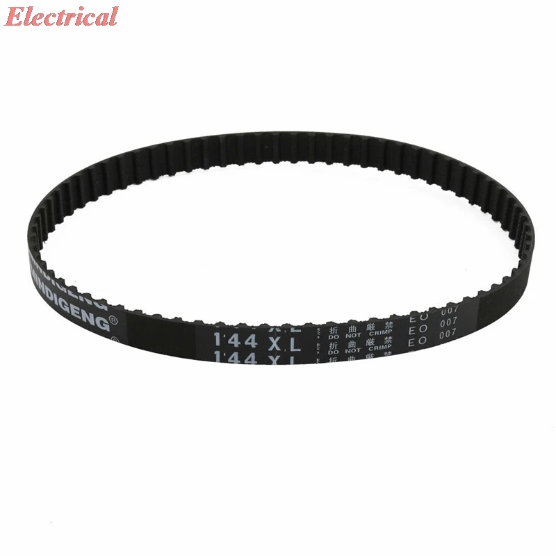 

1pc 144XL 72 Teeth 10mm Wide 5.08mm Pitch Stepper Motor Rubber Timing Belt Black