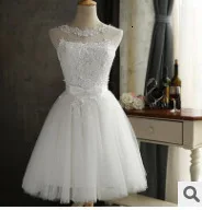 White in stock Сексуальные короткие коктейльные платья с аппликацией и галстуком-бабочкой Vestidos Cortos, платья на выпускной, вечер встречи выпускников - Цвет: White in stock