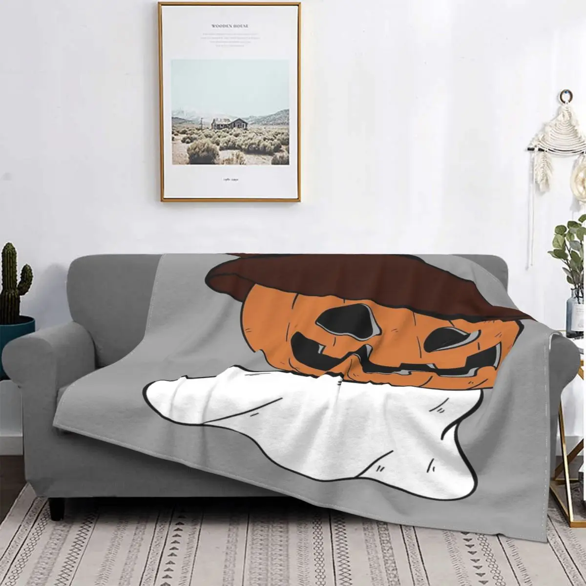 

Manta de calabaza Crazy, cubrecama, cama, manta a cuadros, manta polar de felpa de Anime, toalla de lujo