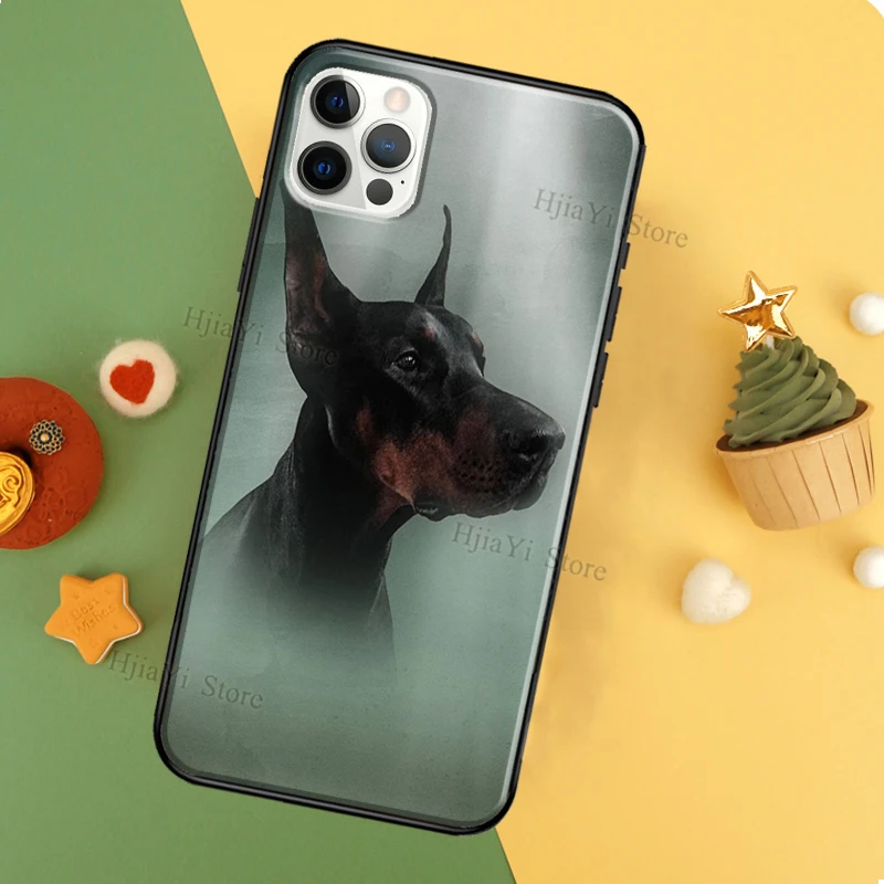 Чехол Doberman Dog Coque для iPhone 11 12 Pro Max 13 XS MAX 6 7 8 Plus 5S SE 2020 X XR чехол | Мобильные телефоны и
