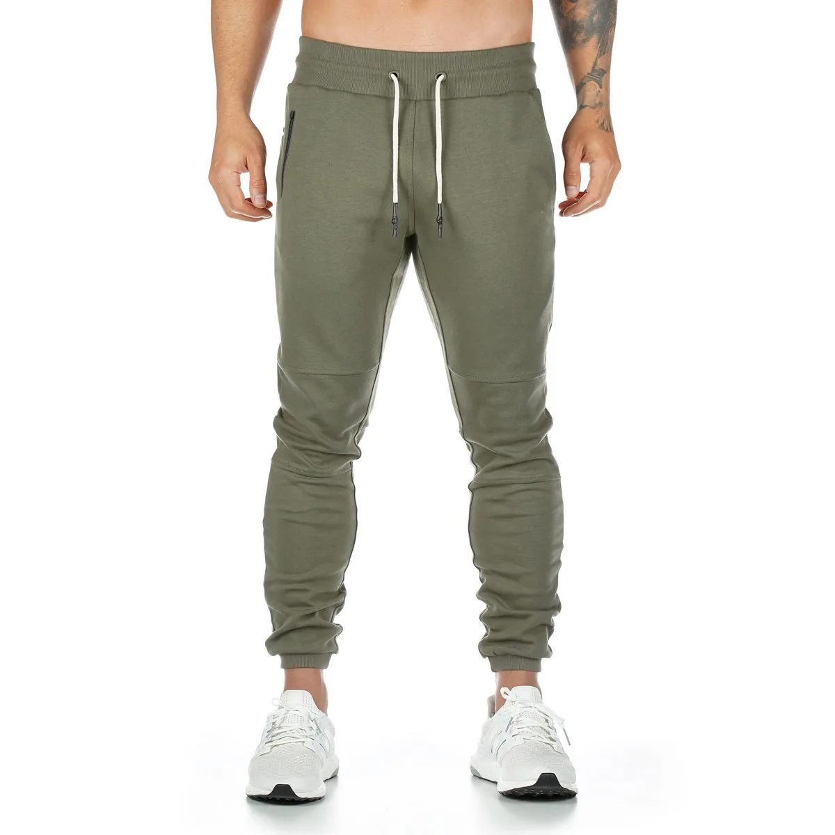 

Mens Casual Pants Spring Autumn Sport Pants Soft Pop Multi-pocket Towel Tights with Elasticized Waistline Plus Size Pant M-XXXL
