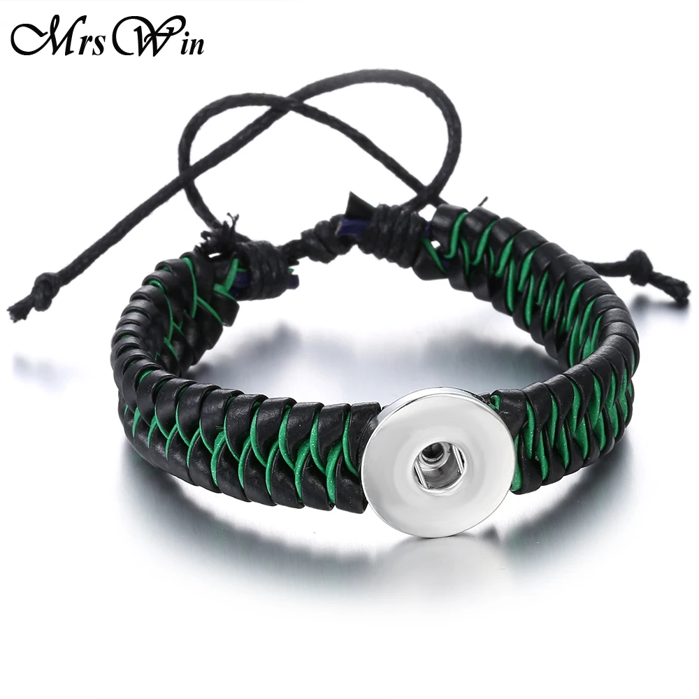 Новинка 2019 оснастка ювелирное изделие кнопка браслет для женщин и мужчин