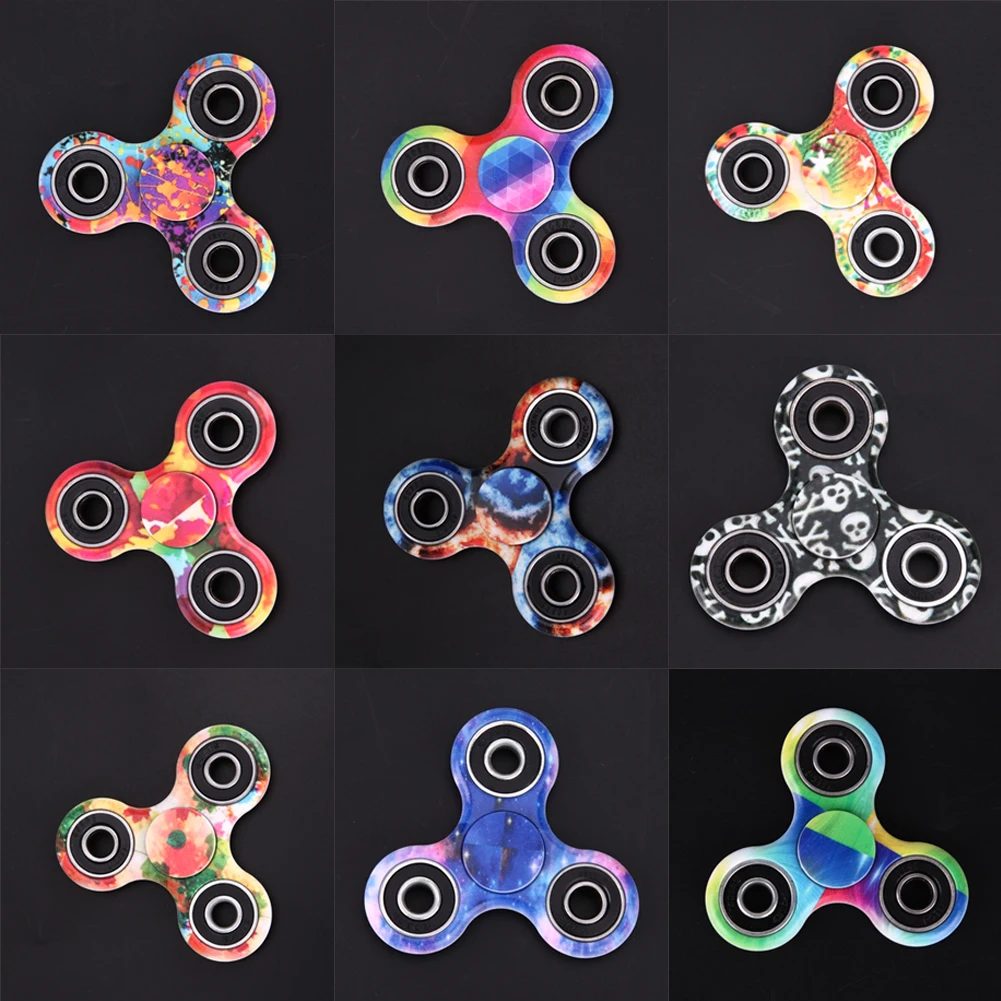 

Rainbow Heptagonal Hand Spinner Zinc Alloy Fidget Spinner Metal Bearing Autism ADD & ADHD Relieves Stress For Fidgety Hand