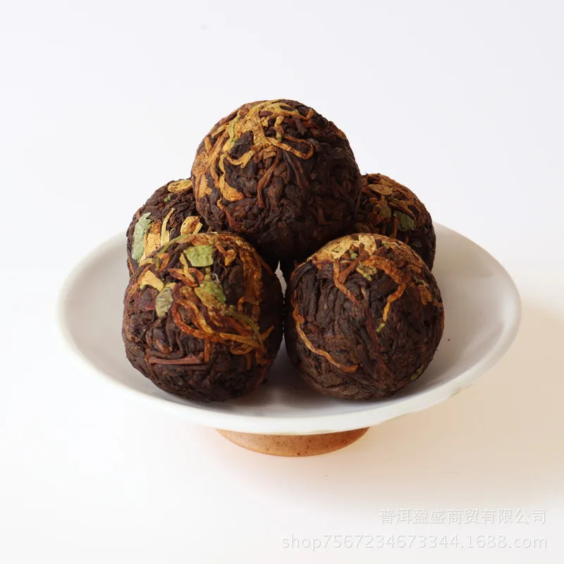 7A Pu'er Дракон Жемчужный Цветок сырой ПУ erh чай зеленая еда для красоты потеря веса