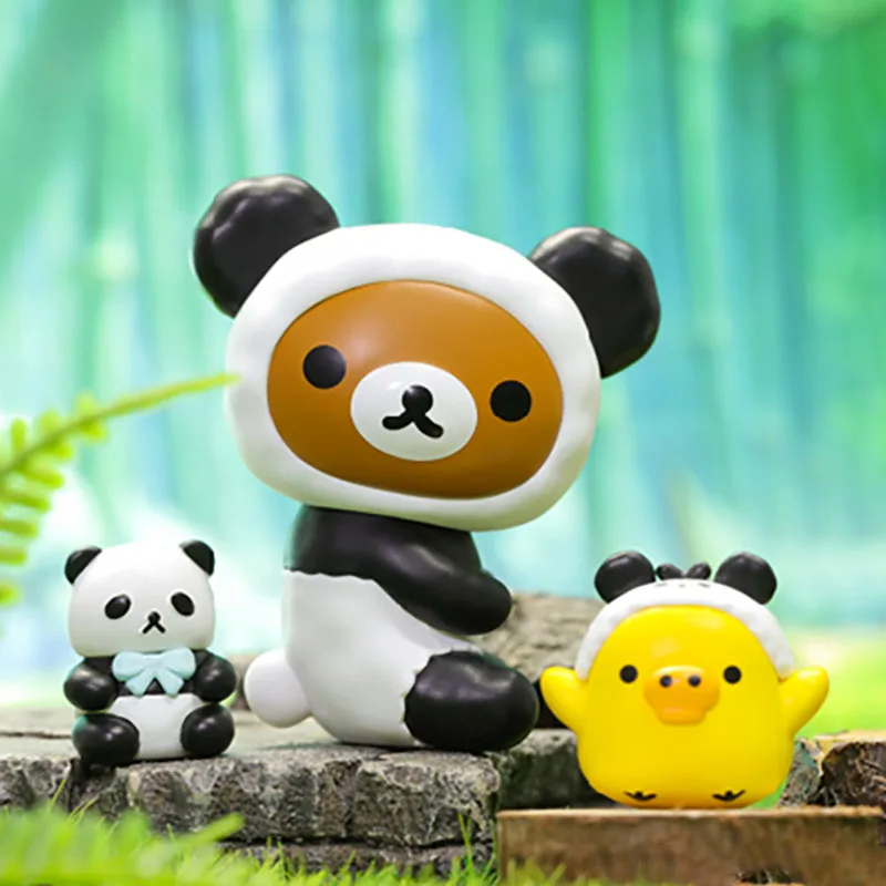 

Blind Random Box Toys Rilakkuma Panda Series Surprise Box Guess Bag Kawaii Dolls Animal Christmas Toys Birthday Gift Collection