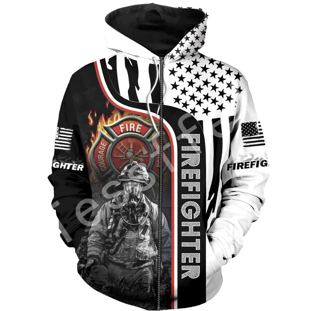 

LIASOSO Firefighter Firemen Hero 3D Printed Hoodie/Sweatshirt/Jacket/Mens Womens HIP HOP Fit Colorful Harajuku Style