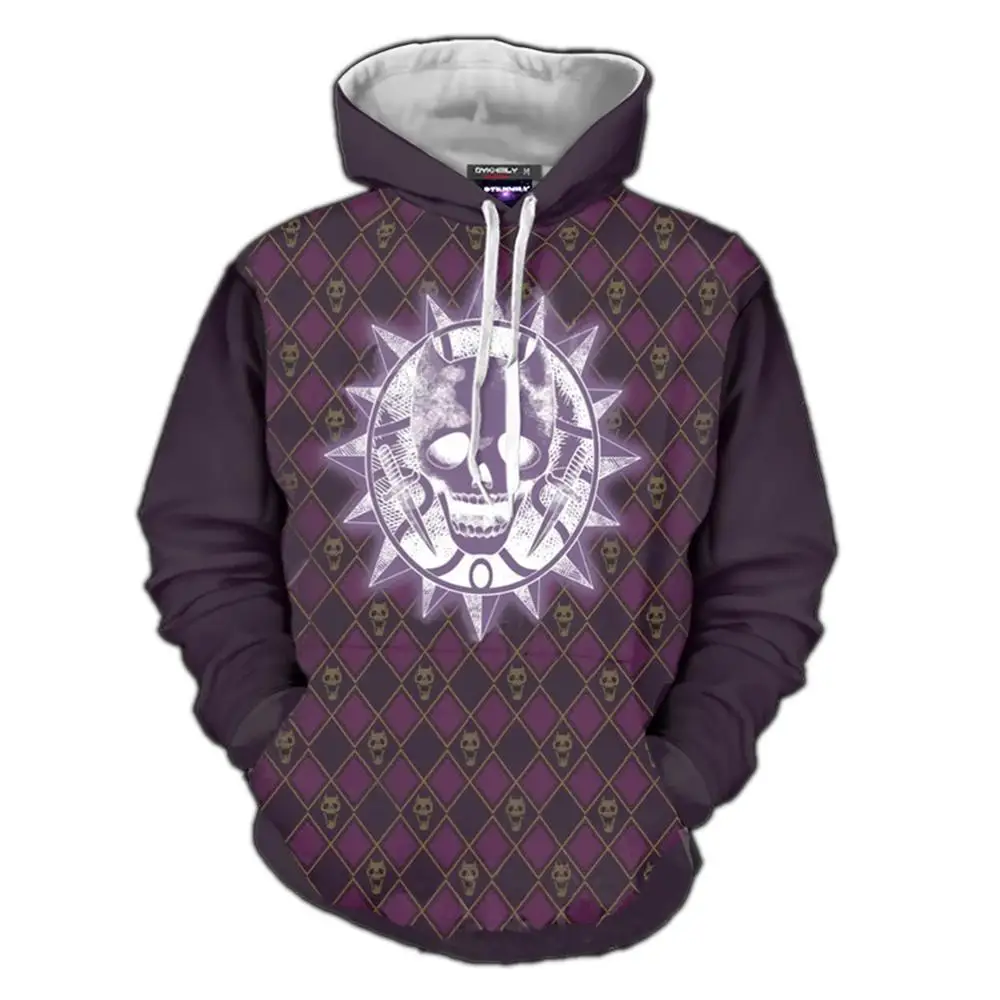 Толстовка с капюшоном для косплея по мотивам невероятных приключений Джоджо