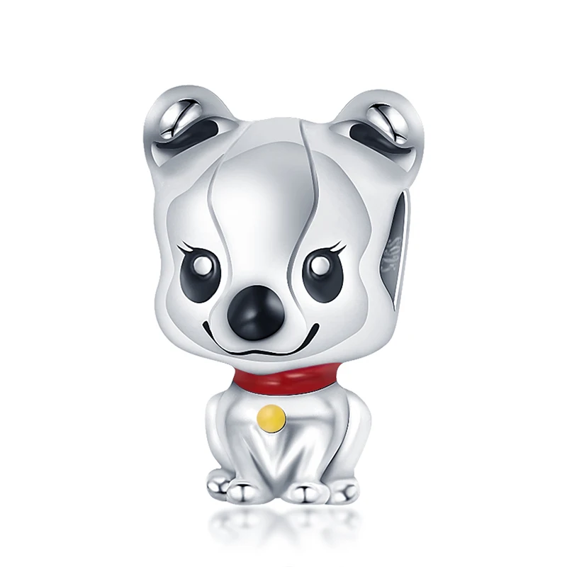 

Qikaola 4 Style Little Cute Dog Charms Beads Fit Original Charms Braclet Hot Sale 2022 New Pendant DIY Jewelry Making S925