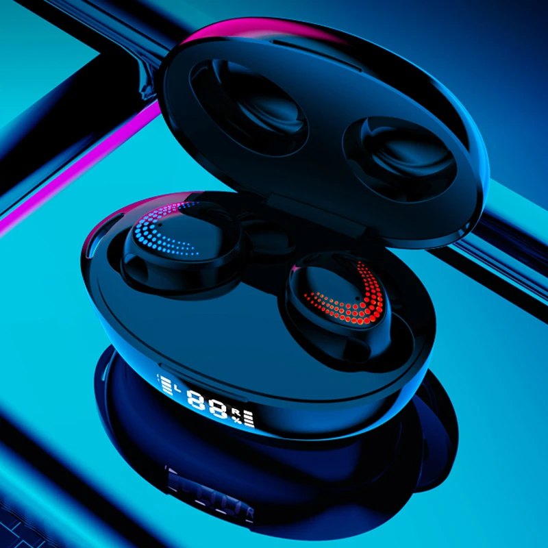 Bluetooth наушники Беспроводной вкладыши TWS с сенсорным Управление Спортивная