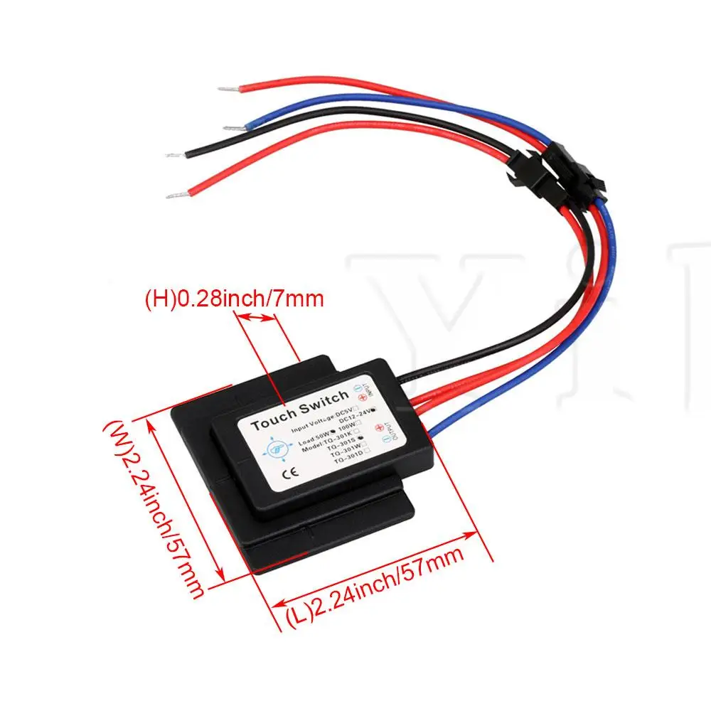 

Touch Switch Isolated TQ-301S DC12-24V 3-Modes Dimming for LED Lamp