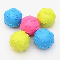 dog play balls chew molar tooth cleaning toys pet chew squeaky toy puppy rubber interactive training toys bite resistant