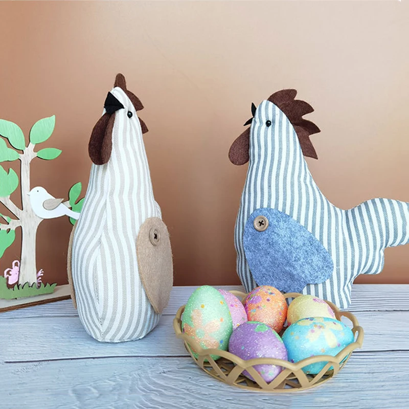 Пасха Петухов в декорированном мешковиной горшке Non плетеная игрушка кукла с