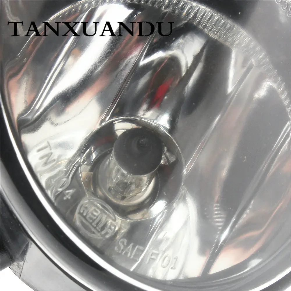 Подходит для 2010 2015 AUDI Q7 передний бампер Нижняя прозрачная противотуманная фара в